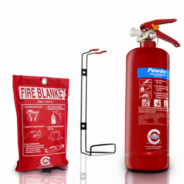 fss uk plus 2kg abc powder ce marked fire extinguisher with ce marked fire blanket
