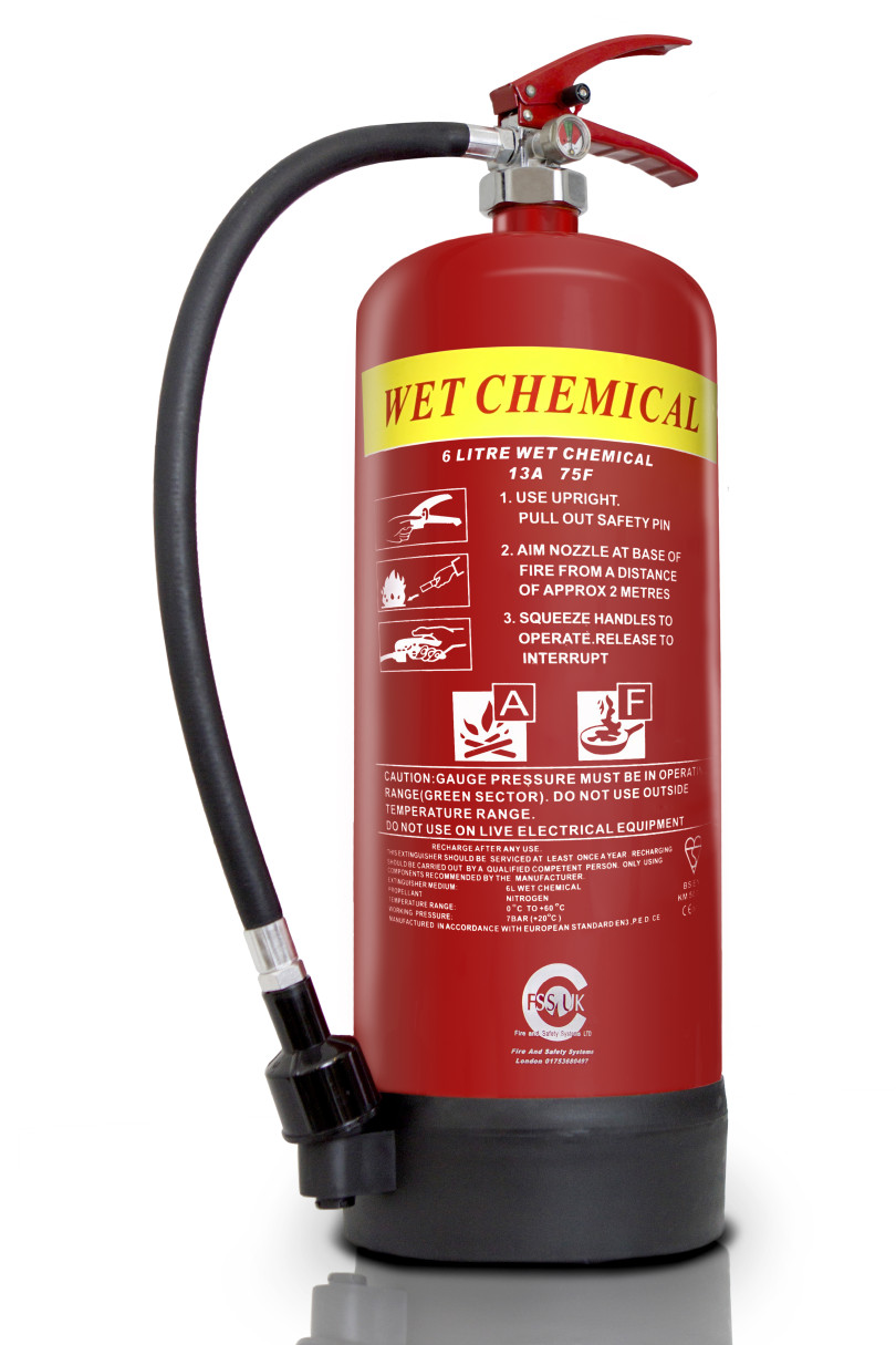 wet chemical fire extinguisher by Fire and Safety Systems LTD
