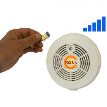 sms phone fire alarm smoke detector with sim card callstexts up to 5 numbers
