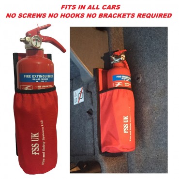 easy install car van taxi 1 kg abc fire extinguisher with universal car holder british standard kitemark