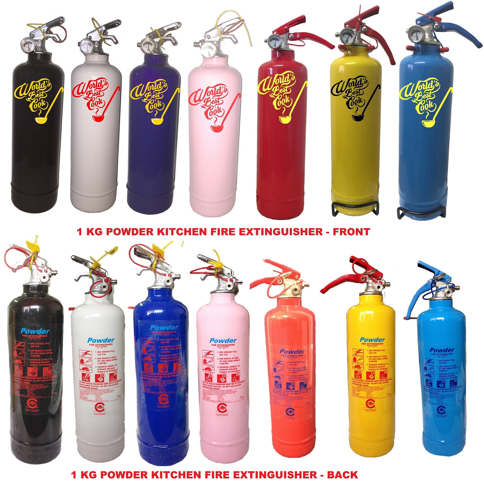 Kitchen Multipurpose 1 Kg Abc Powder Fire Extinguisher Home Kitchen Ce Marked